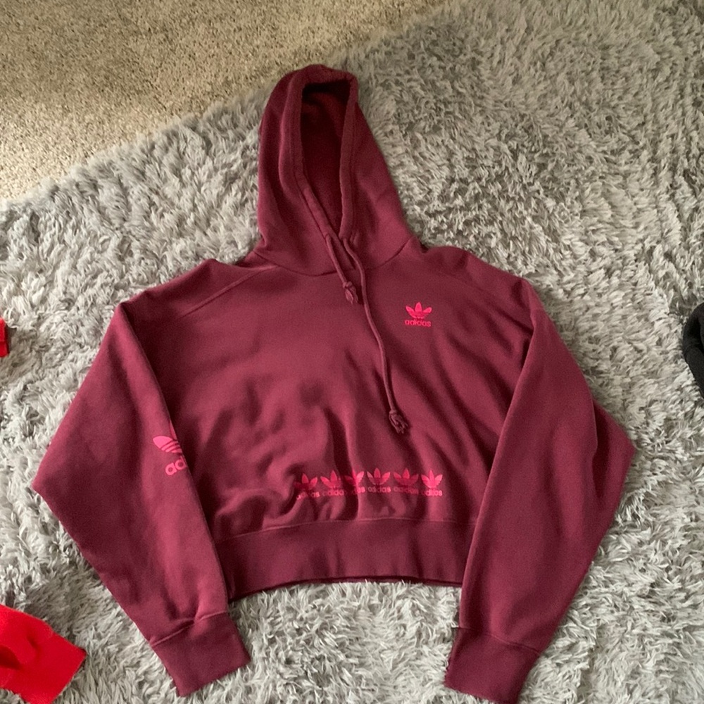 cropped sweatshirt